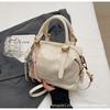 Bolsa Transversal de Ombro Feminina 2025 Nova Versátil Estilo Coreano Casual Bolsa Almofada Bolsa de Mão Retro Grande Capacidade Tendência