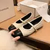 Zapatos Mary Jane de Cuero con Suela Plana, Acolchados Estilo Chanel, con Plataforma Interior, Forro Peludo, Zapatos de Ballet Individuales para Mujer, Nuevos Modelos de Primavera y Otoño