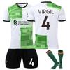 2324 Liverpool Visitante Jersey Verde Número 11 Salah 27 Nunez 66 Arnold Aficionado al Fútbol Modelo Nuevo