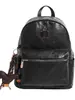 Mochila suave de PU en tonos grises y café, estilo británico, con una rica vibra retro Maillard, perfecta para ir de compras para damas