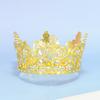 Diadema Corona de Novia Hueca Material de Envoltura de Flores Decoración de Ramo Corona de Cumpleaños Infantil Diadema Decoración de Pastel de Fiesta