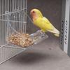 Loro peonía tigre Mainas lavabo caja de comida tanque de agua transparente interior colgante multiuso baño suministros para aves