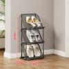 Zapatero Hogar Entrada Simple Dormitorio Dormitorio Interior Estante de Almacenamiento Multicapa Pasillo Zapatero Vertical Almacenamiento Artefacto