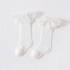 Calcetines de Verano Antimosquitos Calcetines de Encaje Medios-Altos para Bebé Lazo Calcetines para Bebé Niña Boca Suelta Sin Costuras Malla Medias