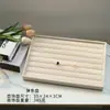 Bandeja Grande de Terciopelo para Joyería Caja de Joyería para Anillos Accesorios para Collares Pulseras Aretes Caja de Almacenamiento para Pendientes Exhibidor de Mostrador