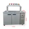 Dispensador de cerveza artesanal con sistema de refrigeración por aire, cabineta frío de 2 grifos, máquina expendedora de cerveza fresca de 4 grifos, cabineta refrigerado de 6 grifos con dispensador de cerveza