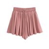 2023 americano novo puro cor esportes curto culottes cintura alta A-line três calças quente menina balé estilo shorts feminino verão
