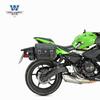Muscle car lobo adequado para kawasaki Ninja650 bolsa lateral liberação rápida bolsa lateral retrô caixa lateral bolsa de capacete modificada à prova d'água