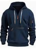 Sudadera con capucha para hombre nueva transfronteriza Sudadera con capucha Cremallera en el brazo Manga larga Jersey Sudadera con capucha de moda Ins Patinazos