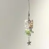 Estilo Ins Carrillón de Viento de Botella Flotante Llavero de Teléfono Colgante Pequeño Medusa Estrella Correa para Bolso Decoración Versátil para Mujeres