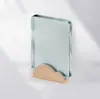 Trofeo de Cristal Creativo Hecho a Medida Decoración de Premio para Reunión Anual Estilo Nórdico Placa de Vidrio Regalo de Empresa Premio Grabado