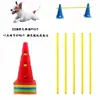 Equipo de Entrenamiento de Agilidad para Perros Vallas de Entrenamiento, Obstáculos, Postes de Salto, Aros de Salto, Entrenamiento de Obstáculos, Set de Suministros para Entrenamiento de Perros
