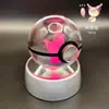 Adorno de Bola de Cristal de Elfo de Bolsillo 3D Pichu Bulbasaur Periférico de Pokemon Regalo de Cumpleaños