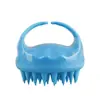 Fábrica em estoque Escova de Shampoo de Silicone Limpeza do Couro Cabeludo Pente de Massagem Doméstico Silicone Shampoo Pente Banho Cabeça Arranhão Artefato