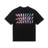 24Ss Nueva Serie de Camisetas Casuales de Manga Corta de Algodón Puro con Diseño Digital y Cuello Redondo para Hombre y Mujer Marca de Moda
