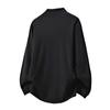 Aliexpress Comércio Exterior Nova Roupa Masculina Moletom de Veludo Alemão Camisa Básica Jovem Cor Sólida Simples Camiseta de Manga Longa para Homem