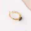 Comercio exterior transfronterizo joyería de alta venta anillo de grava natural apertura ajustable piedra cristal grava pulsera de enrollar
