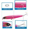 Señuelo Lure Ghost Pencil Sumergido de Lanzamiento Largo, Anzuelo Cuádruple con Ranura de Sangre, Cebo Falso, Productos para Equipo de Pesca de Lubina