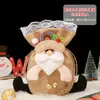 Decoração de Natal Sacola de Presente de Véspera de Natal Sacola de Doces de Natal Sacola de Presente Velhinho Fofo Sacola de Maçã Sacola Tote Infantil