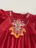 Roupas de Bebê, Roupas de Primavera, Macacão Completo para Menina Recém-Nascida, Macacão Estilo Chinês Vermelho para Lua de Mel e Cem Dias, Roupa de Um Ano