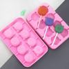 Blues 8 mesmo expressão gato pirulito molde de silicone DIY Outono pêra creme molde não combina com o palito de queijo caseiro palito