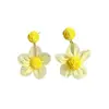 Brincos de Flores Fofos Novos de Verão, Estilo de Férias, Brincos Modernos e Versáteis, Luxo Leve, Brincos Dopamina de Alta Qualidade para Mulheres