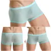 Fabricantes Cuecas Boxers Masculinas Calcinhas Apertadas Seda Gelada Ultrafinas Verão Transparentes Confortáveis Respiráveis Transfronteiriços Tendência Shorts Esportivos