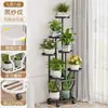 Soporte para Flores para Sala de Estar, Estantería de Piso para Balcón, Soporte de Hierro para Macetas de Suculentas, Soporte Móvil de Múltiples Niveles para Plantas