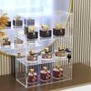 Caja de Almacenamiento Multifuncional de Acrílico Personalizada Exhibidor de Cosméticos y Perfumes Caja Sorpresa Hecha a Mano Vitrina a Prueba de Polvo para Joyería