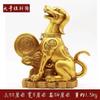 Estatueta de Cachorro de Cobre, Enfeite de Cachorro do Zodíaco, Decoração de Cachorro da Sorte para Sala de Estar e Escritório, Decoração para Painel de Carro