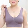 Sujetador de algodón para madre de mediana edad y anciana, chaleco, ropa interior femenina de talla grande inalámbrica para mujeres de mediana edad, sujetador femenino