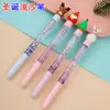 Nuevo Bolígrafo de Gel Arena Movediza Creativo Estilo Coreano Cabeza de Muñeca Bolígrafo de Firma Educativo Papelería Estudiante Bolígrafo de Regalo Listo para la Venta