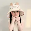 Sombrero de Sol para Niños, Sombrero de Verano con Ala Ancha y Parte Superior Abierta, Lindo Sombrero de Sol para Niños y Niñas, Sombrero de Sol Delgado con Protección UV