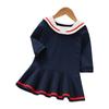 2026 Ropa Nueva para Niños Primavera y Otoño Vestido de Manga Larga para Niñas Bebé Elegante Estilo Preppy Vestido para Niña Pequeña