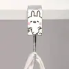Lindo organizador de escritorio con forma de conejo de dibujos animados, un imprescindible para estudiantes, con un diseño elegante, fácil de usar, no adhesivo, antideslizante y duradero