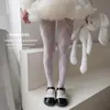 Medias finas para niños con estampado de corazón, Leggings para niñas, Anti-enganches, Calcetines a prueba de mosquitos para bebés, Verano