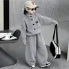 Conjunto de Ropa de Primavera para Niños Ropa Infantil 2026 Nuevo Estilo Coreano Fresco Guapo Niño Bebé Estilo Primavera/Otoño Conjunto de Dos Piezas Pequeño Caballero Moderno