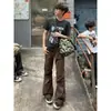 Pantalones de trabajo plisados retro estilo americano, corte 3D, impermeables, versátiles, con bolsillos, diseño de pierna recta, colección de otoño, pantalones largos de alta calidad para hombre