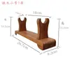 Suporte para espada Descanso para espada Madeira maciça Madeira Wengué Suporte para espada samurai Flauta Xiao Suporte de exibição de espada tesouro Suporte para arma Colocação horizontal Base
