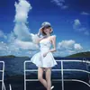 Gorra Azul y Blanca Rayada Azul Marino Protección Solar de Verano Sombrero de Sol Sombrero de Playa para Mujer Estilo Japonés Linda Gorra de Marinero