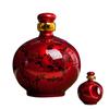 Botella de Vino de Cerámica Jingdezhen 1.0kg Jarra de Vino Creativa Antigua Olla Elevable Botella de Vino de Boda Buen Rendimiento de Sellado Cristalería