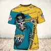 Camiseta Masculina 2023 Estação Independente Europeia e Americana Amazon Time de Rugby NFL Moda Masculina Esportiva Camiseta de Manga Curta
