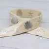Banda elástica de borde de 1.5cm dorada/plateada con conchas y estrellas de mar, estilo marino, pulsera con nudo elástico, diadema, para manualidades