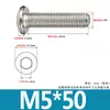 Tornillos de Acero Inoxidable 304 Biselados de Cabeza Hexagonal con Vaso Pernos Cabeza Plana Redonda Borde Biselado Accesorios para Muebles Tornillos M3M4M6
