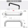 XAG11 Manija de Acero Inoxidable Negro Mate para Puerta de Armario, Gabinete, Cajón, Ovalada, Interior, Manija Extendida