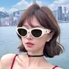 Gafas de Sol Blancas para Mujer 2025 Nuevas Retro Ojo de Gato Viaje a la Costa Foto Anti-UV Gafas de Sol para Miopía