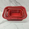Nueva Cesta de Plástico para Recoger Fruta Cesta Portátil para Fresas con Tapa Cuadrada Cesta de Mirto Cesta para Uvas Cesta para Higos