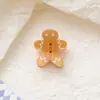 Natal Transfronteiriço Fofo Homem de Gengibre Árvore de Natal Floco de Neve Pequeno Clipe Papai Noel Grampo de Cabelo Acessórios de Cabelo Festivos