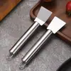 Pá Multifuncional de Aço Inoxidável para Limpeza Doméstica, Pá para Remoção de Gelo de Geladeira e Freezer, Espátula Espessada Integrada para Raspagem de Óleo de Fogão de Cozinha