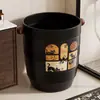 Cubo de basura estilo Mid-Century para el hogar, Cesto de basura de aspecto elegante, Conveniente multiusos para dormitorio, sala de estar, baño